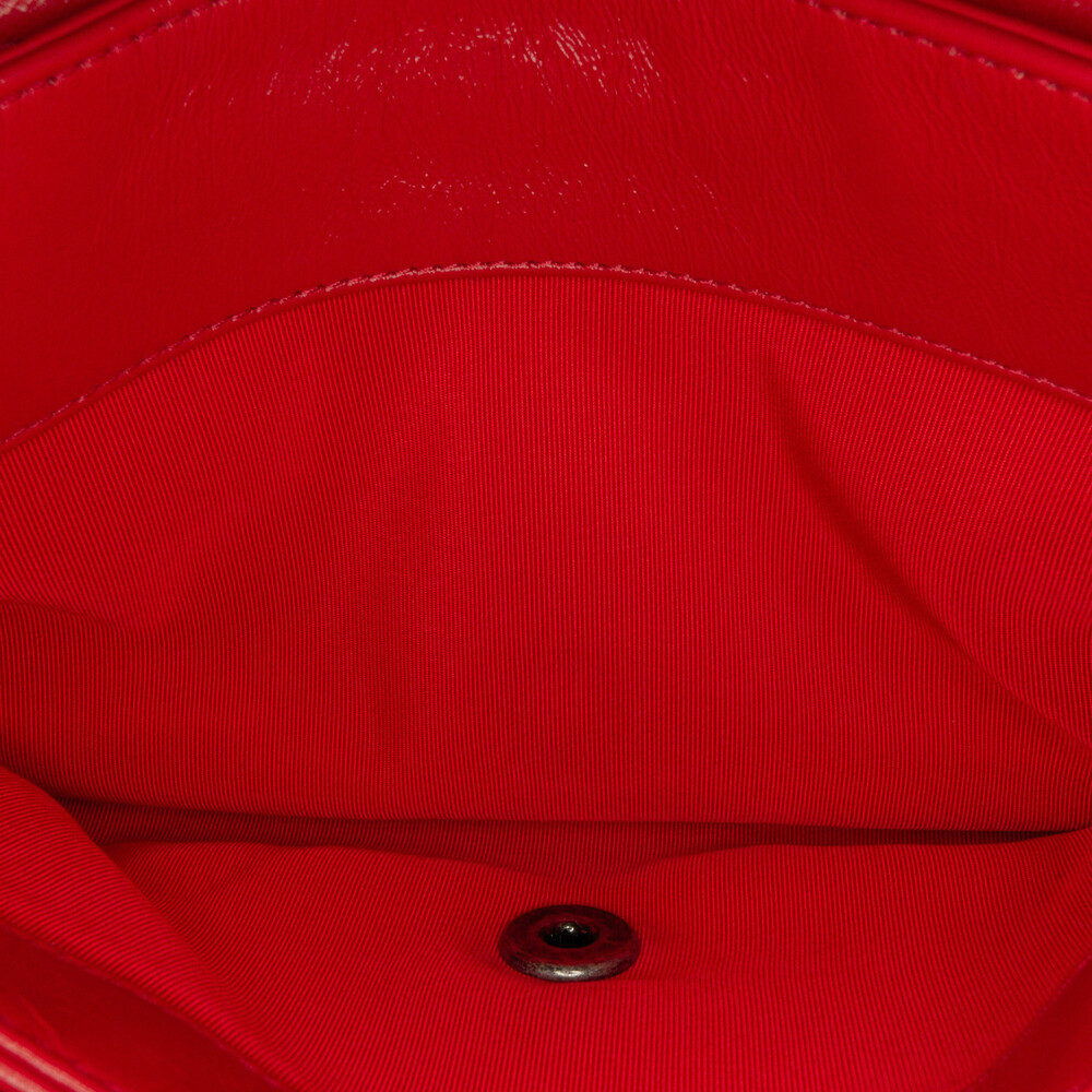 Auth Chanel Cc Crinkled Skin Chain Flap #157799C23B - Picture 6 of 12